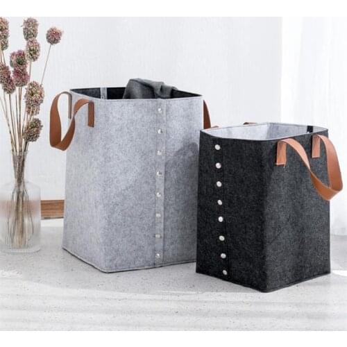 Foldable Dirty Clothes Laundry Basket With Handle Square Storage Bucket Home Textile Baby Pet Toy Storage Bag Large Capacity