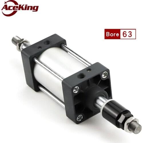 Pneumatic standard cylinder scj63x100-50 scj63x75x125x150x200-25-50-s adjustable stroke non-standard cylinder