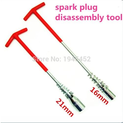 T-type spark plug socket wrench spark plug Universal type spark plug disassembly tool 16mm and 21mm