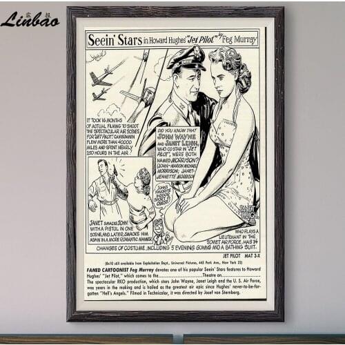 V209 1957 Jet Pilot! Vintage Classic Movie Print Silk Poster Home Deco Wall Art Gift