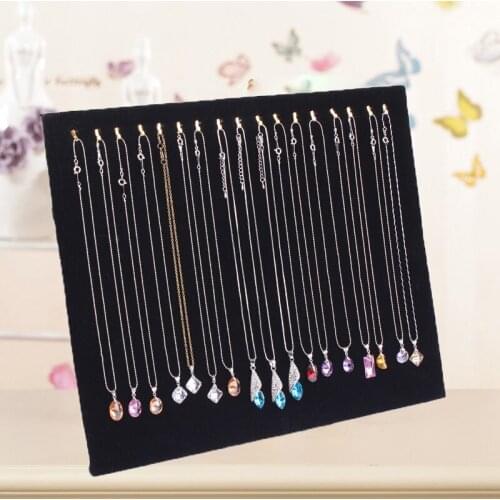 17 Hooks Jewelry Display Stand For Women Fashion Necklace Dangling Pendant Chain Display Rack New Fashion Jewelry Accessories