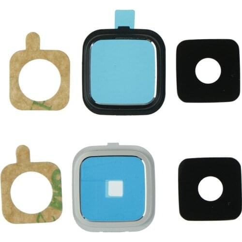 1set Glass Lens Replacement Parts For Samsung Galaxy Note 4 N910 N910F N9100 Edge Rear Back Camera Frame Holder