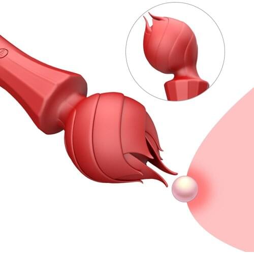 Flower AV Vibrator Sex Shop Magic Wand Nipple Massager G-spot Vaginal Stimulator Female Masturbation Tool Adult Toys for Couple