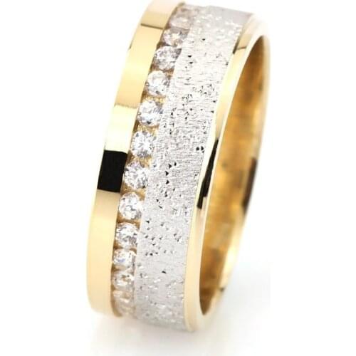 Tesbihane Luminous Pattern Zircon Cubic Zirconia 925 Sterling Silver Women Wedding Rings