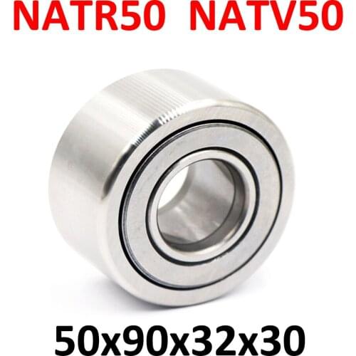 1PC NATR50PP NATV50PP Cam Follower Yoke Track Support Needle Roller Bearing 50MM 50x90x32x30MM
