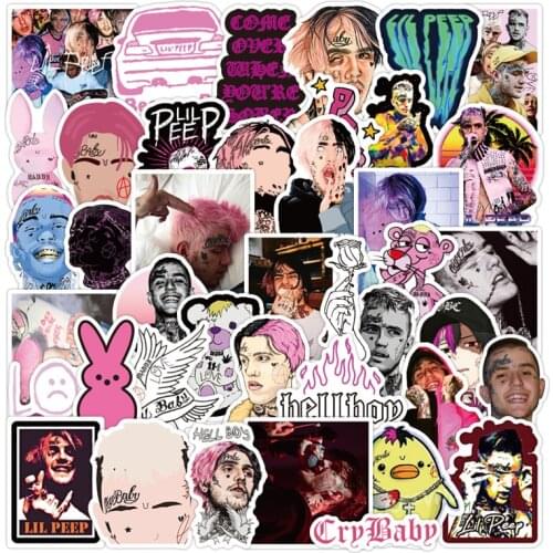 10/30/50 PCS music singer graffiti boy toy car helmet refrigerator motorcycle mobile phone trunk guitar sticker decoration