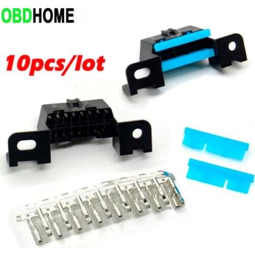 10pcs/lot 16pin Replacement J1962 OBD2 Female Angle Connector OBD Female Wire Sockets Connector Obd Adapter for Buick Series Car