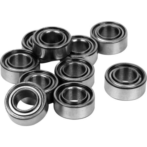 10pcs Miniature Sealed Metal Shielded Metric Radial Ball Bearing Model: MR105 ZZ 5x10x4MM