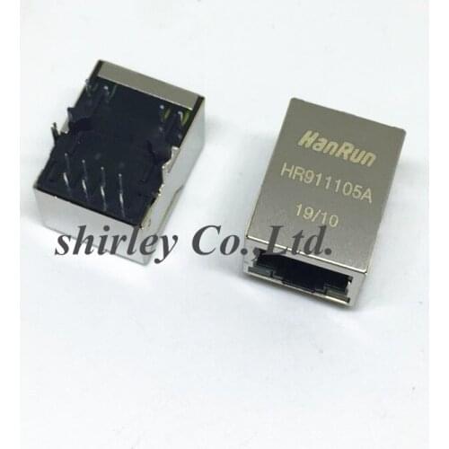Freeshipping 5pcs Single Port RJ45 Connector Original HR911105 HR911105A