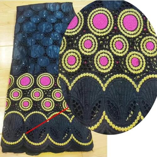 5 YARDS Fashion Flower New Africa Soft Fabric Bazin Embroidery Diamonds High-grade Quality For Making clothes To Lady fast Ship