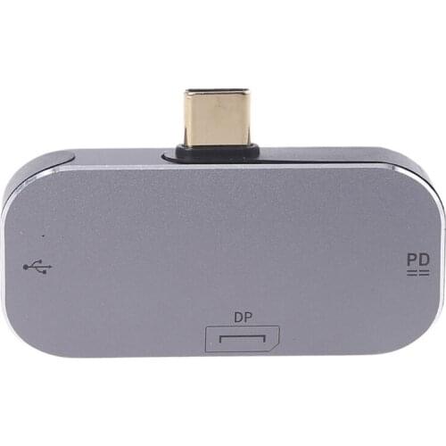 53CC Commonly Used Type-C to DP Adapter Converter Plug for Cellphone USB-C to DP Adapter with 100W Charging Port