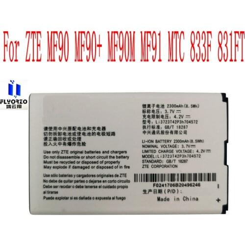 100% Brand new High Quality 2300mAh Li3723T42P3h704572 Battery For ZTE MTC 833F 831FT MF90 MF90+ MF90M MF91 Mobile Phone