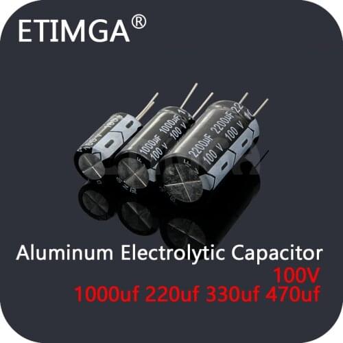 Aluminum Electrolytic Capacitor 100v 1000uf 220uf 330uf 470uf DIP Capacitors Good Quanlity In Stock