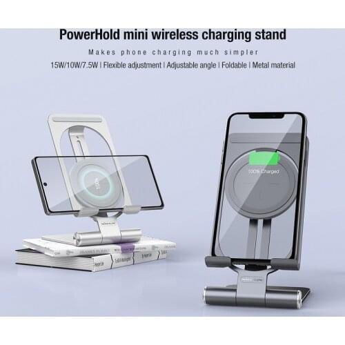 Fast Wireless Charger Stand Nillkin Qi Wireless Charging For iPhone 12 12 Pro Fast Charger Adjustable Holder For Samsung Note 20