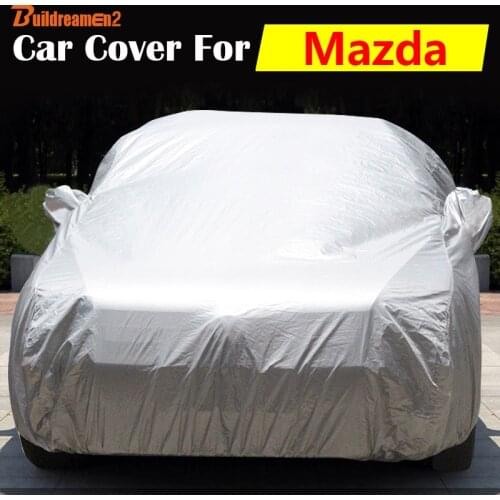 Buildreamen2 Car Cover Outdoor Indoor Anti-UV Sun Shield Snow Rain Scratch Resistant Auto Cover For Mazda 2 323 3 Tribute Navajo