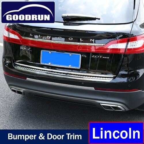 For Lincoln MKX MKZ MKC CONTINENTAL NAUTILUS Car Accessories Rear Trunk Door Edge Molding Tailgate Strip Gate Lid Cover Trim