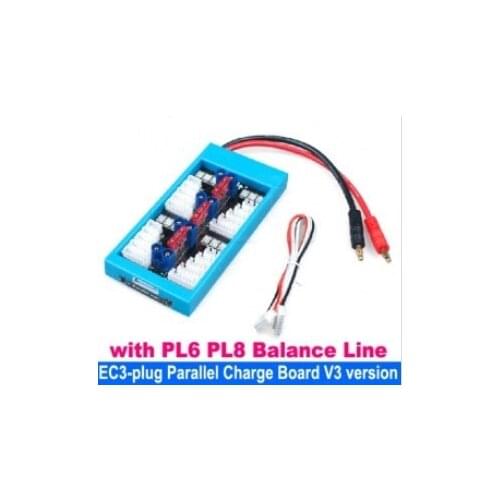 EC3-plug Parallel Charge Board/ Li-battery Charging Board - V3 version with PL6 PL8 / JST-XH Balance Line
