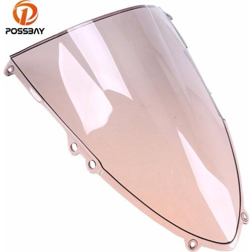 POSSBAY ABS Motorcycle Double Bubble Windscreen for Ducati 1199 1199R 1199S Panigale 2012-2013 Scooter Windshield Shield Screen