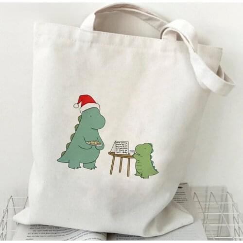 Elegant Ladies Shoulder Bags Dinosaur Animal Animation Printing Handbag Casual Shopping Tote Cute Girls Female Women Chic Bag