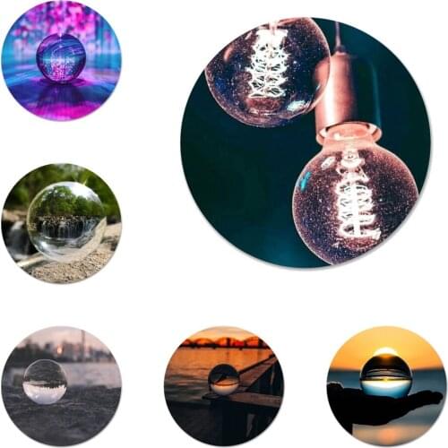 Crystal ball world Icons Pins Badge Decoration Brooches Metal Badges For Clothes Backpack Decoration