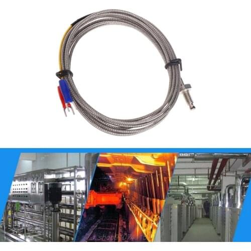 J Type M6 Screw Probe Thermocouple Temperature Sensor with 2M Cable for Industry M22 21 Dropshipping