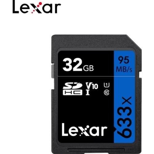 Lexar Professional 633x SDXC UHS-I SD Card up to 100MB/s V30 C10 64GB 128GB 256GB Memory Card for Full-HD 3D and 4K video Camera