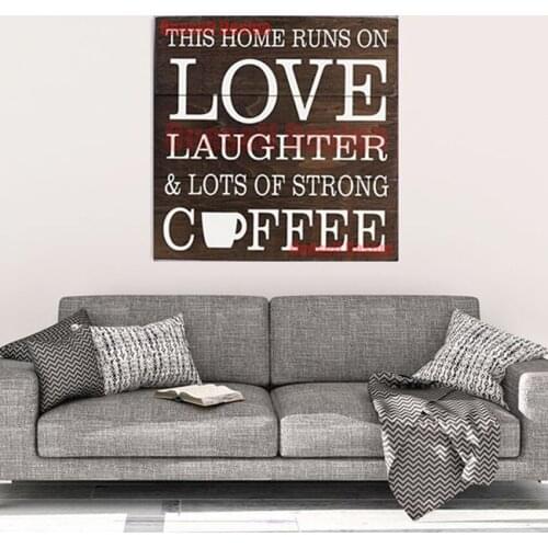 Love coffe 5d diamond painting full square home sweet home diy diamond mosaic sale decortion home livingroom wall sticker
