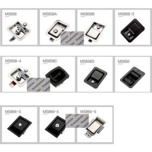 Stainless Steel Iron Flush Industrial Cabinet Tool Box Cam Lock Point Latch T Handle Key Trailer RV Caravans Camper Car Trunk