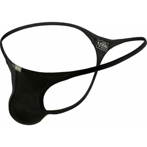 Men Thongs Underwear T Back G String Panties Nylon Ice Silky Low Waist Briefs Sexy Jockstrap Men Lingerie Thong Underpants