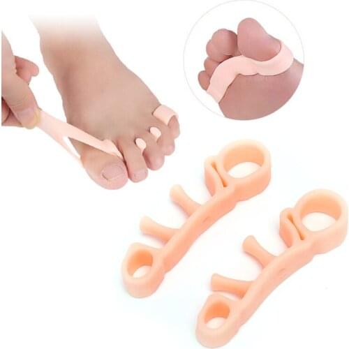 1Pair Adjuster Foot Care Hallux Valgus Bow Leg Pedicure Orthopedic Bunion Corrector Toe Separator Thumb Feet Straightener New