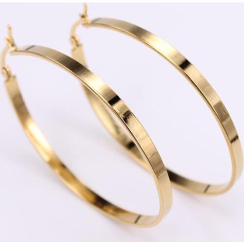 Oval Diameter 60mm Fashionable temperament Hoop earrings Holiday dress party gifts Womens fashion wear recommended LH880