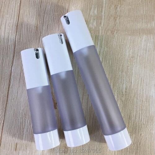 15ML 20ML 30ML 30pcs/lot Cosmetic Empty Foundation Vacuum Bottle, DIY Frosted Emulsion Airless Bottle, Matte Essence Container