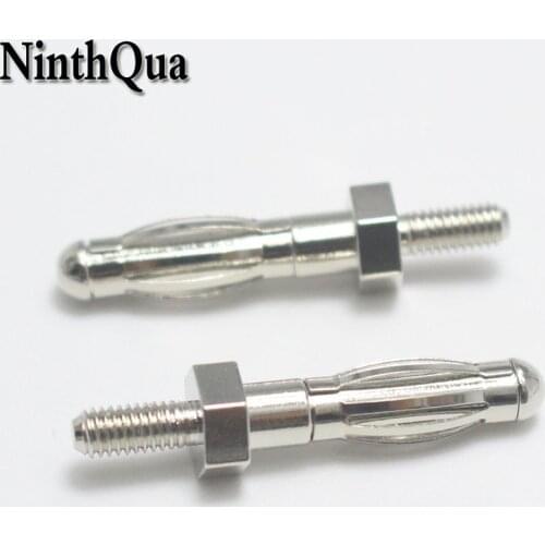 100pcs 4mm banana Plug with M3 Thread Panel Mounting Lantern Type Terminal Connector for Copper Posts
