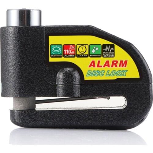 TiOODRE Motorcycle Alarm Lock Bicycle Pit Bike Scooter Antitheft Alarm Wheel Disc Brake Security Safety Siren Lock for Motorbike