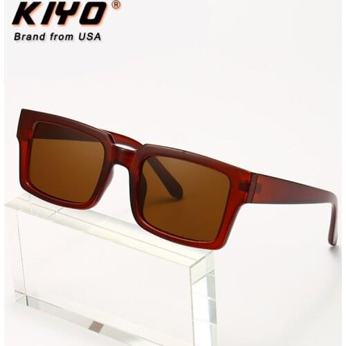 KIYO Brand 2020 New Women Men Square Sunglasses PC Vintage Sun Glasses High Quality UV400 Driving Eyewear D2028