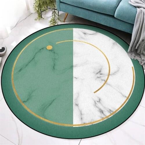 Modern Carpets for Living Room Non-slip Round Carpet Area Rug for Bedroom Rugs for Children Room 100% Polyester Bedroom Decor