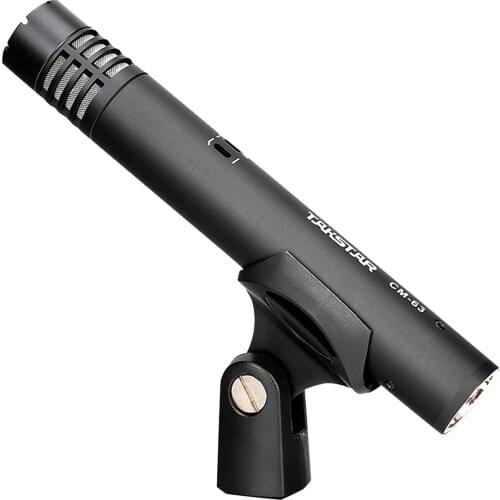 TAKSTAR CM-63 Professional Diaphragm Condenser Microphone Moisture Resistant XLR Cardioid Mic 48V Phantom Power Supply