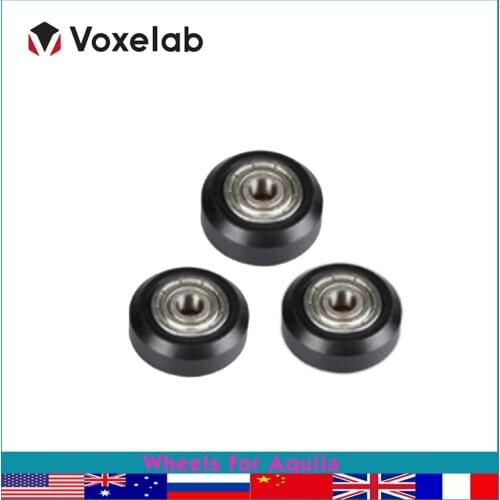 Voxelab 3pcs/set Wheels for Aquila 3d Printer Parts X Y Z Axis Replacement Parts 3d Accessories