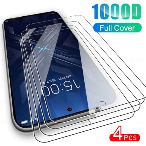 4Pcs Full Cover Protective Glass For Xiaomi Black Shark 4 Pro Tempered Glass Protector Film For Xiomi Xaomi BlackShark4Pro 6.67"