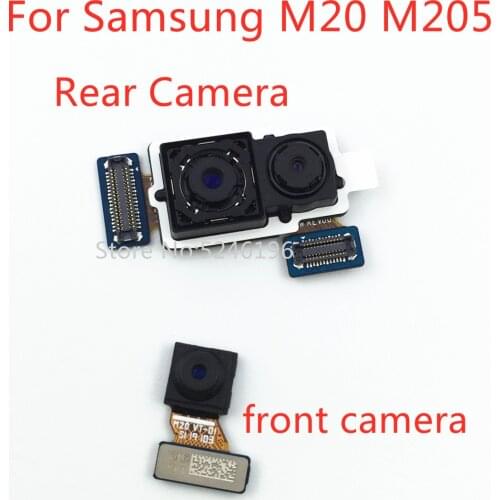 1pcs Rear Camera front Camera is suitable For Samsung Galaxy M20 M205 M205F main flexible cable camera new Replacement parts