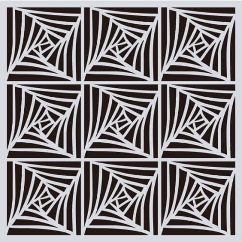 15*15 Geometry Layering Stencils for Diy scrapbook/photo album Decorative Embossing Painting Drawing stencil,home decor