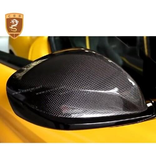2Pcs Carbon Fiber Side Mirror Stickers For 2017- Ferrari 812 Mirror Covers Mirror Caps Auto Accessories