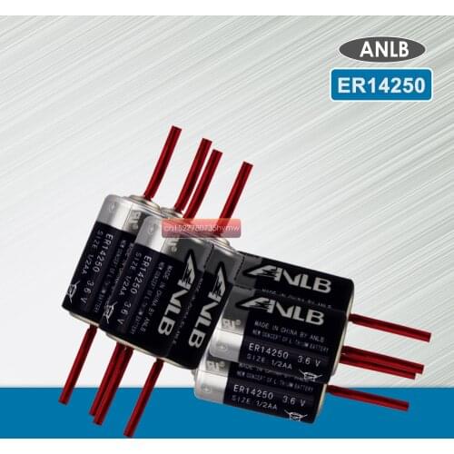 20PCS ANLB ER14250 ER 14250 CR14250SL 1/2 AA 1/2AA 3.6V 1200mAh PLC industrial lithium battery With Pins primary battery