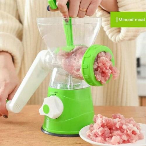 2021 ! Multifunctional Manual Meat Grinder Vegetable Garlic Chili Pepper Crane Enema Machine Vegetables Fruit Kitchen Tools