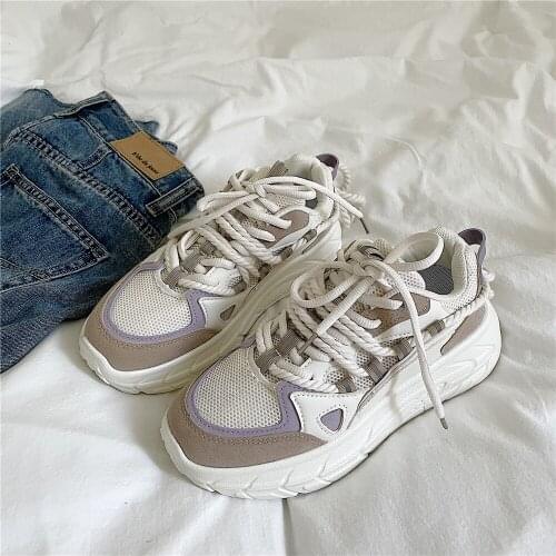 Designer Women Sneakers 2021 Height Increasing Womens Chunky Sneakers Fashion Girls Sport Shoes Lightweight Outdoor Trainers