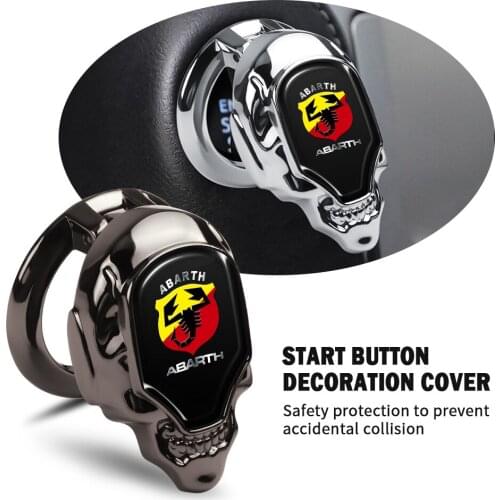 One-Click Start Button Cover Decoration Sticker Protection Cover Sports Interior Start Ring For citroen C1 C3 C4 STI car styling