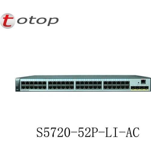 Huawei switch S5720S-52P-LI-AC with 48 Ethernet 10/100/1000 ports,4 Gig SFP, AC 110/220V