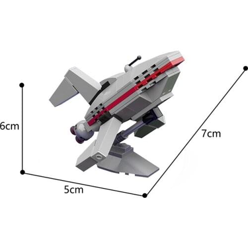 MOC Drone Future Express Planetary Express Building Block Set Airplane Brick Model Rich Imagination Educational Childrens Toy
