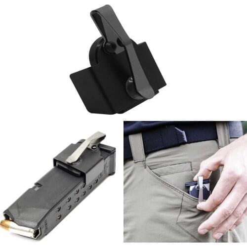 Magnetic Pocket Magazine HolderHeavy-duty Magazine Holder for Pocket Standard Clips for 9mm / .40 S&W for Hunting