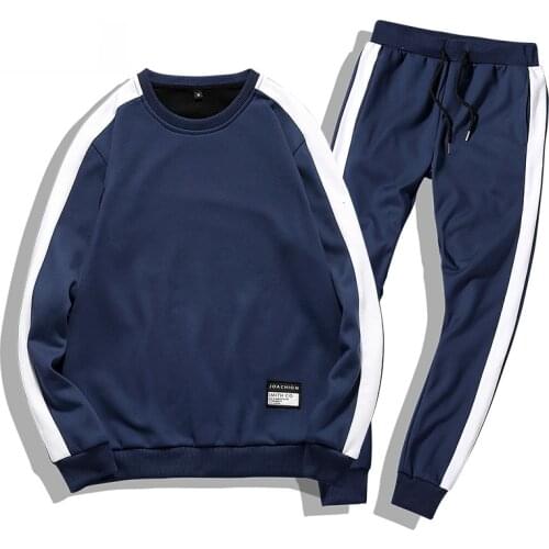 Tracksuits Men 2PC Outwear Sportsuit Sets Sweatshirts Men Set Clothing+Pants Hoodies Moleton Masculino Coats 2021 Men Outfit